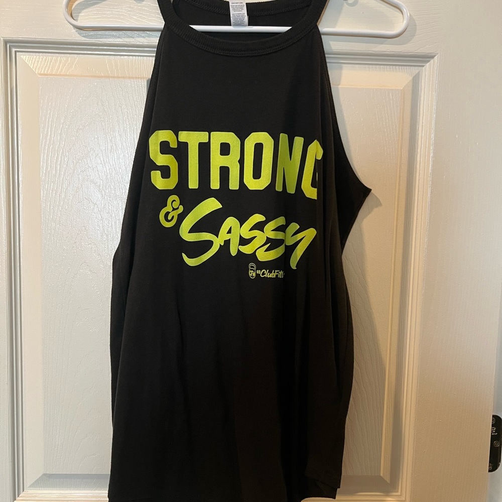 Black 'Strong & Sassy' Tank Top